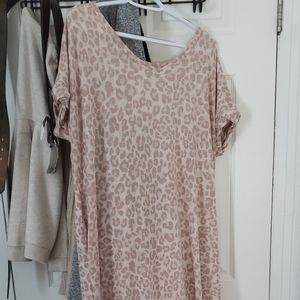 Blush Leopard Maxi Dress